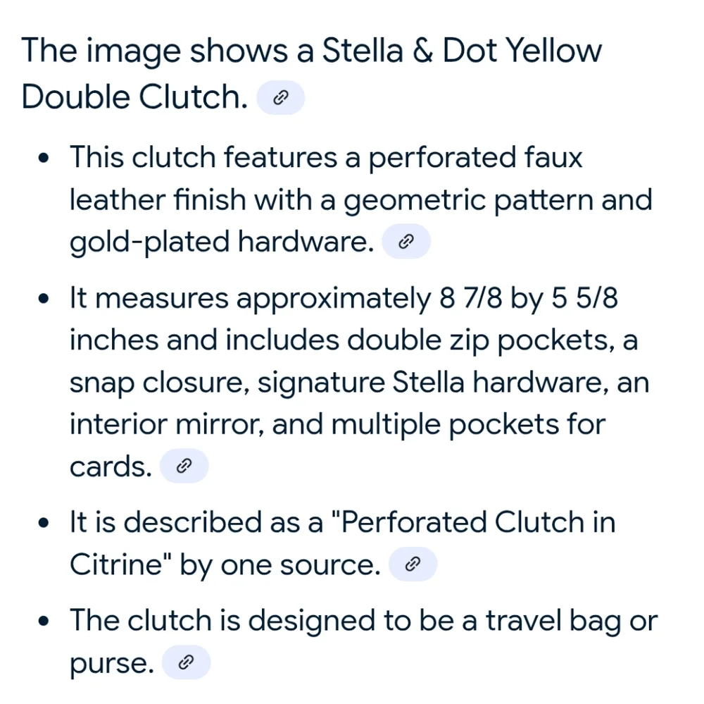 Stella & Dot Bright Yellow Cutout Clutch